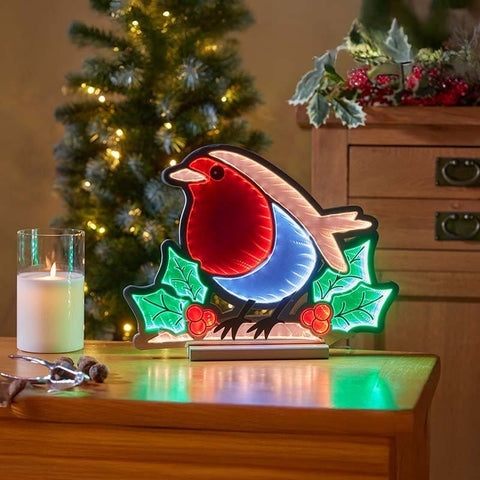 Three Kings Infinity Lighting Three Kings Robin LV Infinity Mirror Light Decoration – 40cm
