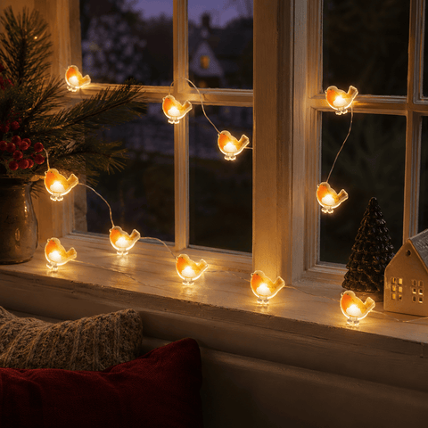Three Kings christmas lit string lights Three Kings Robin String Lights – Set of 20