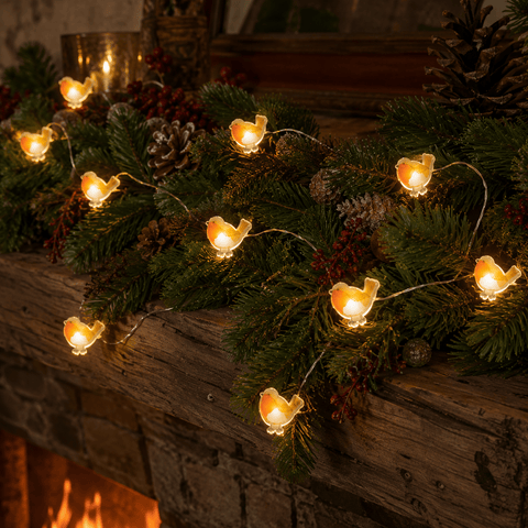 Three Kings christmas lit string lights Three Kings Robin String Lights – Set of 20