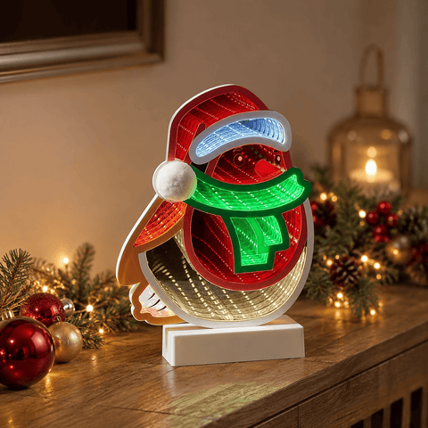 Three Kings Infinity Lighting Three Kings Robin Tabletop Infinity Light Decoration – 28cm
