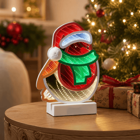 Three Kings Infinity Lighting Three Kings Robin Tabletop Infinity Light Decoration – 28cm