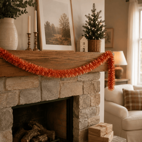 Three Kings Tinsel Three Kings Rose Gold Deluxe Christmas Tinsel Garland – 2m