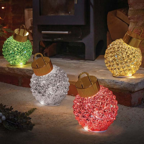 Three Kings Baubles Three Kings Ruby InLit Spinning DecoBauble