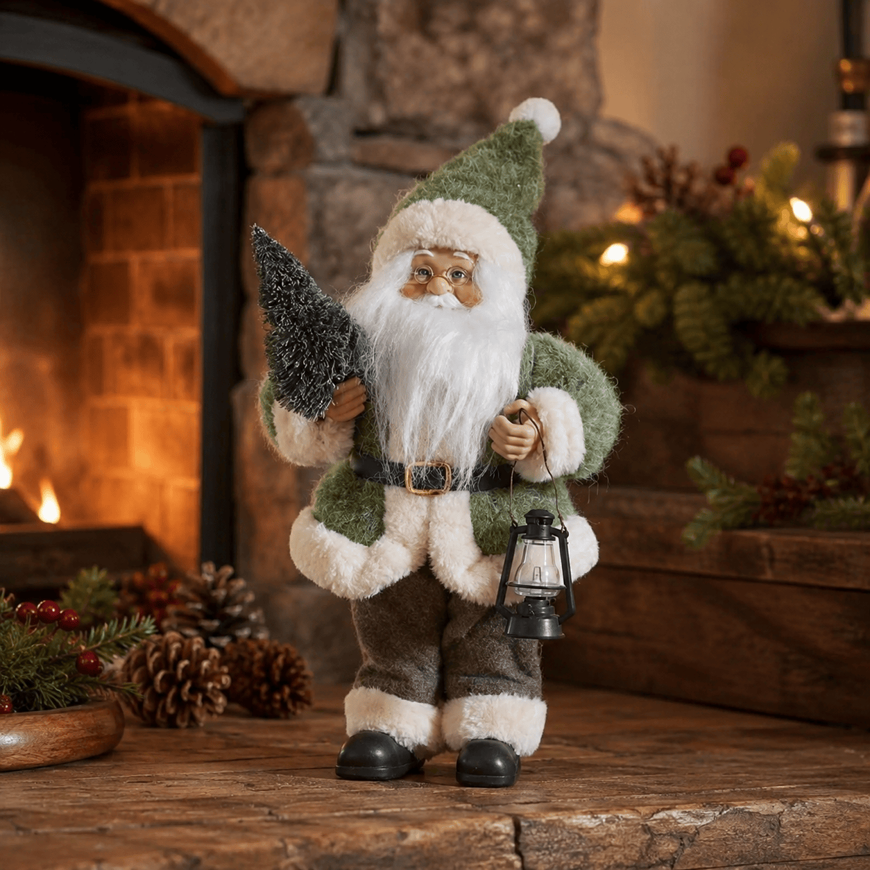 Three Kings Santa Figurines Three Kings Sage Santa Christmas Figurine