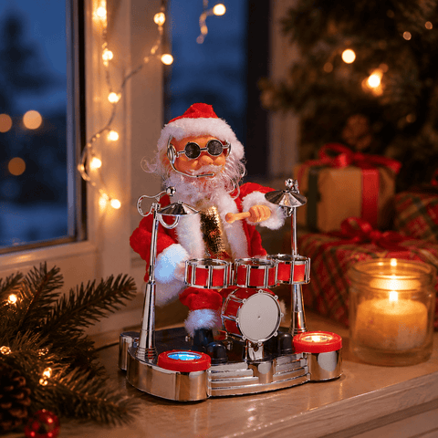 Three Kings Santa Figurines Three Kings Santa And Drum Kit Christmas Figurine