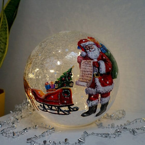 Three Kings Snow Globes Three Kings Santa Light Sphere 20cm