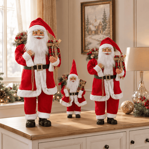 Three Kings Santa Figurines Three Kings Santa Magic Red Jumbo Decoration