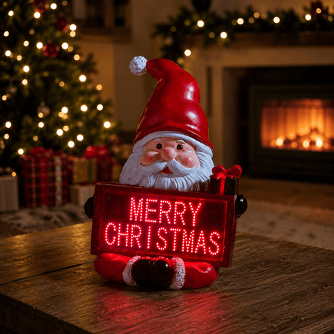 Three Kings Christmas polyresin ornament Three Kings Santa Merry Christmas LED Sign Decoration