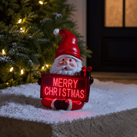 Three Kings Christmas polyresin ornament Three Kings Santa Merry Christmas LED Sign Decoration