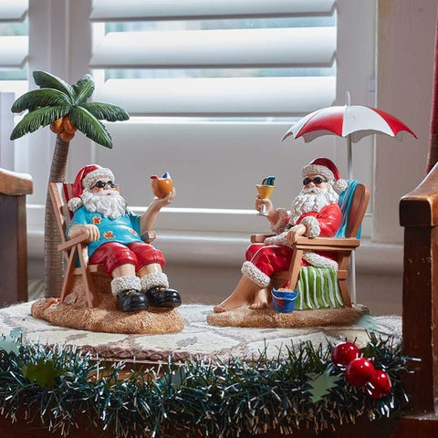 Three Kings Models & Scenes Three Kings 'Santa's Hols!' Mixed Santa Figurine Christmas Case