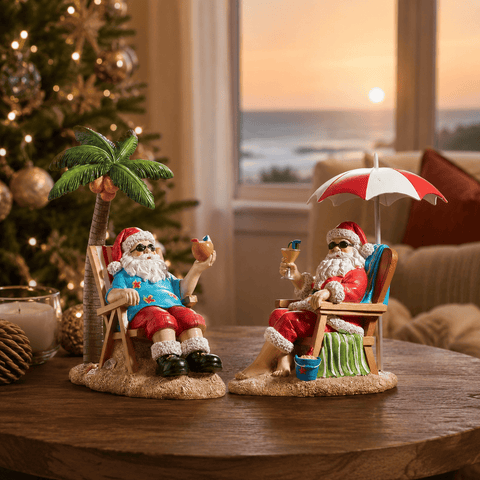 Three Kings Models & Scenes Three Kings 'Santa's Hols!' Mixed Santa Figurine Christmas Case