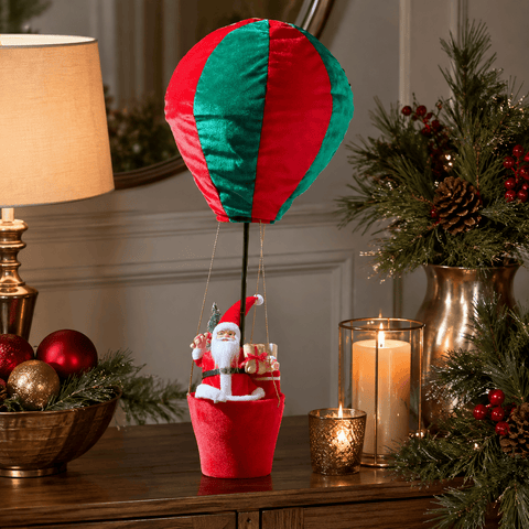 Three Kings Hanging Decor Three Kings Santa's Hot Air Balloon Decoration