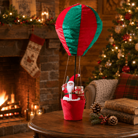 Three Kings Hanging Decor Three Kings Santa's Hot Air Balloon Decoration