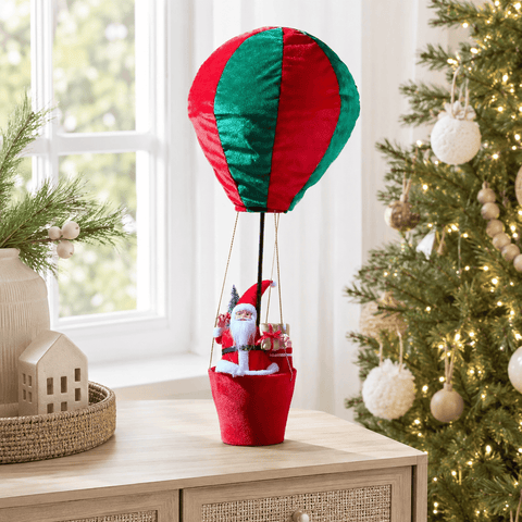 Three Kings Hanging Decor Three Kings Santa's Hot Air Balloon Decoration