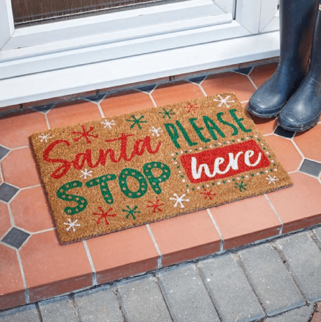 Three Kings Christmas Decor Three Kings Santa Stop Decoir Door Mat