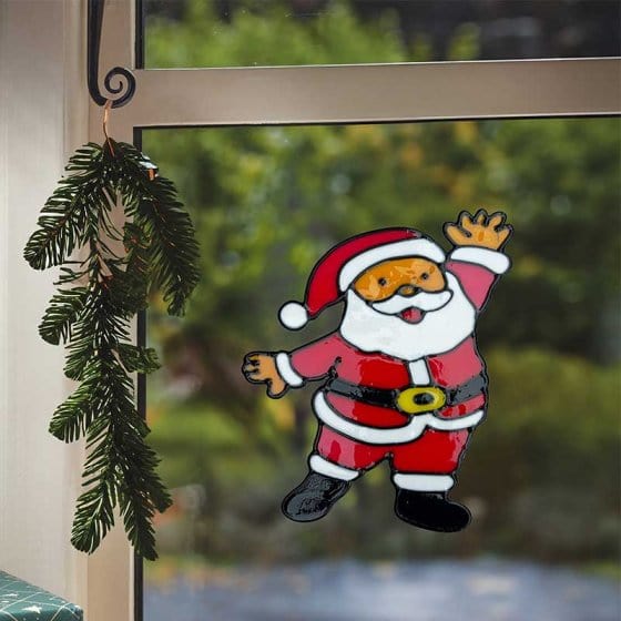 Three Kings Window Stickers Xmas Three Kings Santa Window Sticker 15cm