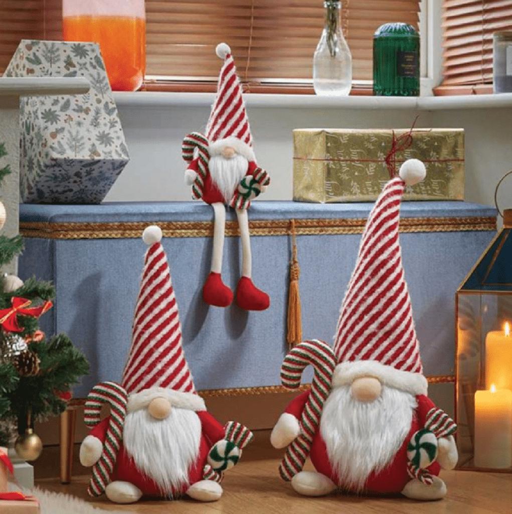Three Kings Christmas Decor Three Kings Seated Candy Cane Gonk