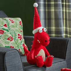 Three Kings Christmas Decor Three Kings Seated Red Festive Dino