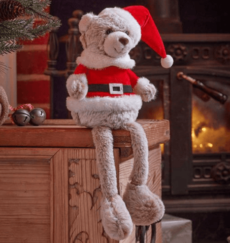 Three Kings Christmas Decor Three Kings Seated Teddy Bear Santa