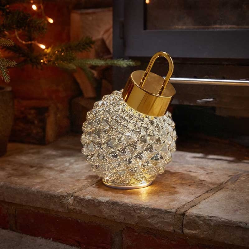 Three Kings Baubles Three Kings Silver InLit Spinning DecoBauble