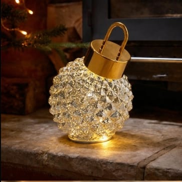 Three Kings Baubles Three Kings Silver InLit Spinning DecoBauble