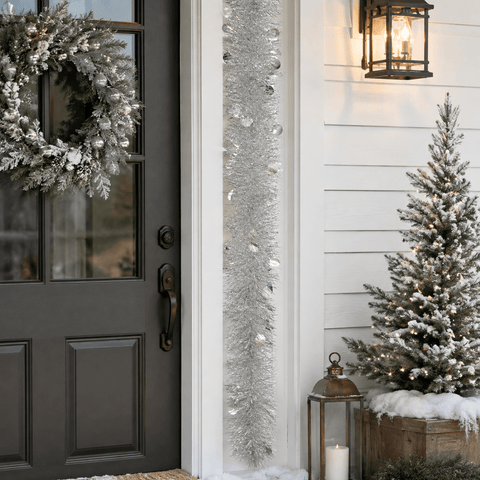 Three Kings Tinsel Three Kings Silver X-Bling! Tinsel Bauble Streamer – 2m