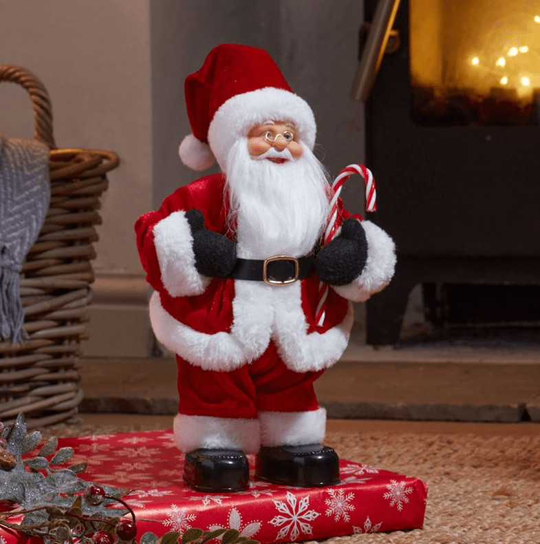 Three Kings Singing and Dancing Santa