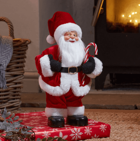 Three Kings Singing and Dancing Santa