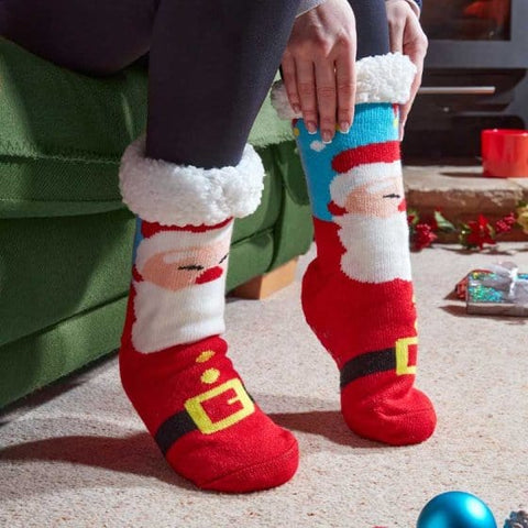 Three Kings Xmas Apparel Three Kings SlipperSocks - Santa
