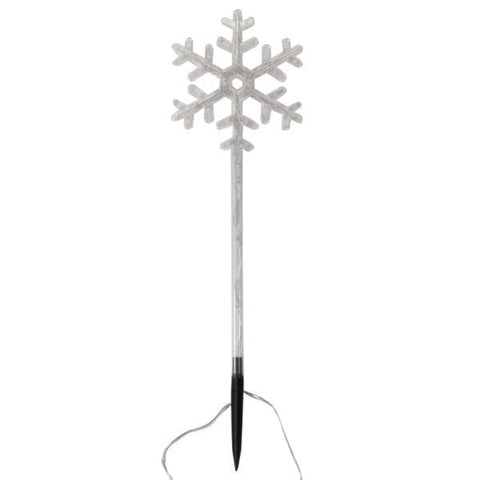 Three Kings Stake Lights Christmas Three Kings Snow Decor Stakes Large - Set of 4 - Warm White
