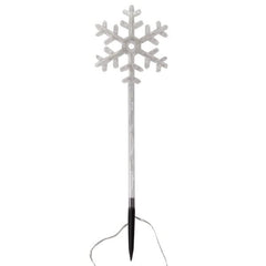 Three Kings Stake Lights Christmas Three Kings Snow Decor Stakes Large - Set of 4 - Warm White