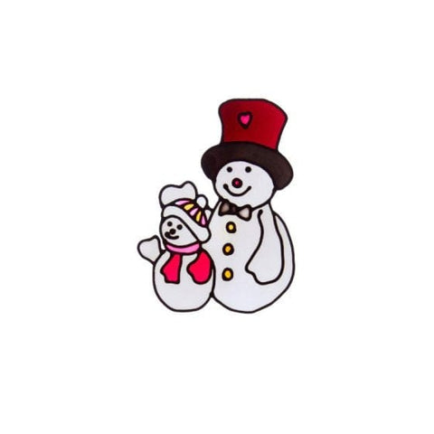 Three Kings Window Stickers Xmas Three Kings Snowman Friends Window Sticker 25cm