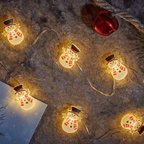 Three Kings String Lights Christmas Three Kings Snowman String Lights 20pc