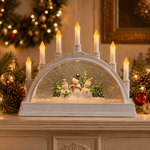 Three Kings Candle Bridges Three Kings SnowSwirl Frosty Candle Bridge