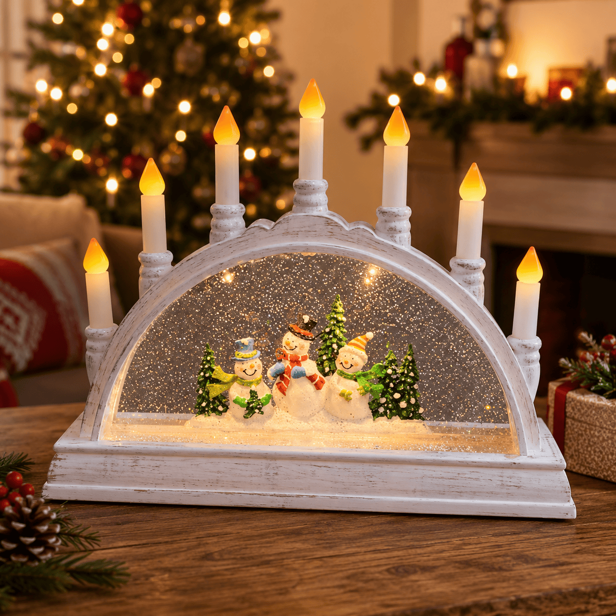 Three Kings Candle Bridges Three Kings SnowSwirl Frosty Candle Bridge