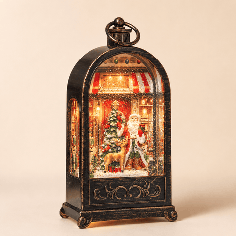 Three Kings Lanterns Christmas Three Kings SnowSwirl Santa's Workshop Lantern – 30cm