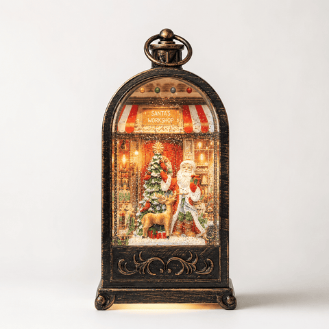 Three Kings Lanterns Christmas Three Kings SnowSwirl Santa's Workshop Lantern – 30cm