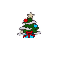 Three Kings Window Stickers Xmas Three Kings Snowy Tree Window Sticker 20cm