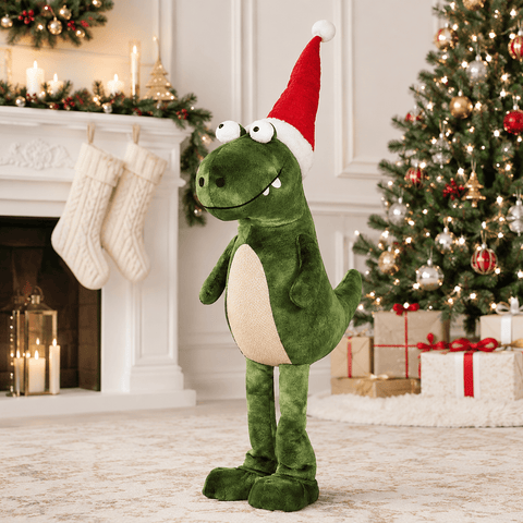 Three Kings Dinosaur Christmas Three Kings Standing Green Festive Dino XL – 85cm