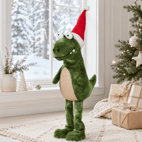 Three Kings Dinosaur Christmas Three Kings Standing Green Festive Dino XL – 85cm