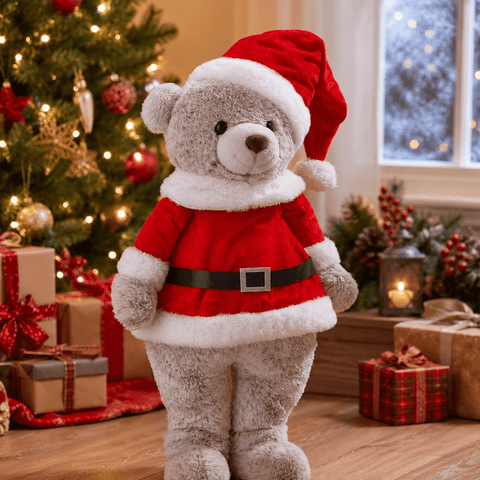 Three Kings Teddy Bears Three Kings Standing Teddy Bear Santa Christmas Decoration – Large