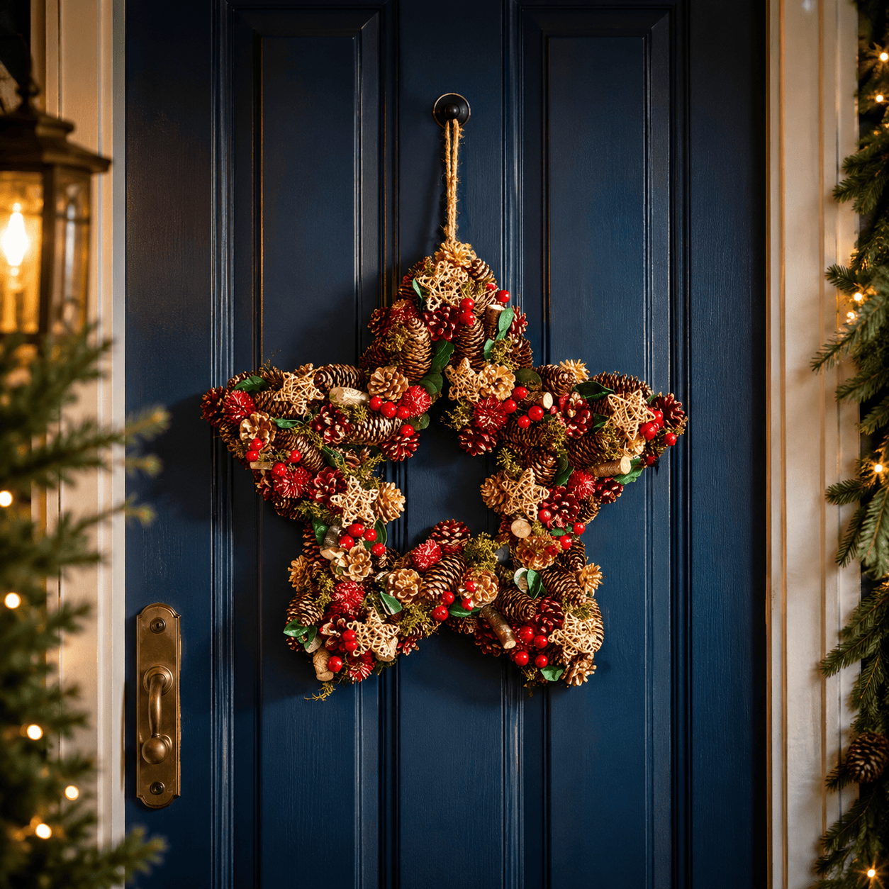 Three Kings Christmas Wreaths Three Kings Star Wreath - 35cm