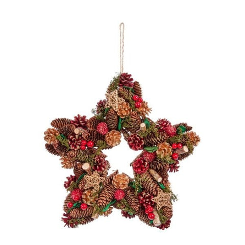 Three Kings Wreaths & Garlands Three Kings Star Wreath - 35cm
