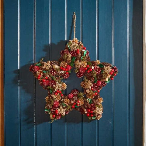 Three Kings Wreaths & Garlands Three Kings Star Wreath - 35cm