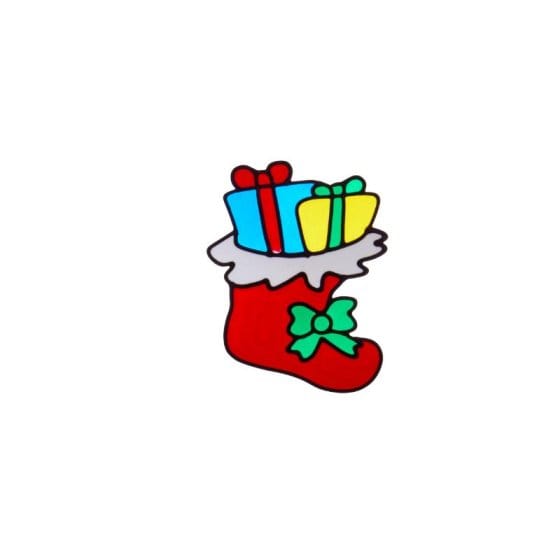 Three Kings Window Stickers Xmas Three Kings Stocking Window Sticker 15cm