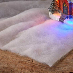 Three Kings Fake Snow Three Kings Table Drape Roll, White