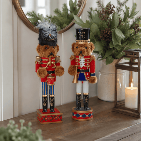 Three Kings Nutcrackers Three Kings Teddy Parade Nutcracker 2 Assorted Designs – 38cm
