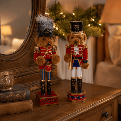 Three Kings Nutcrackers Three Kings Teddy Parade Nutcracker 2 Assorted Designs – 38cm