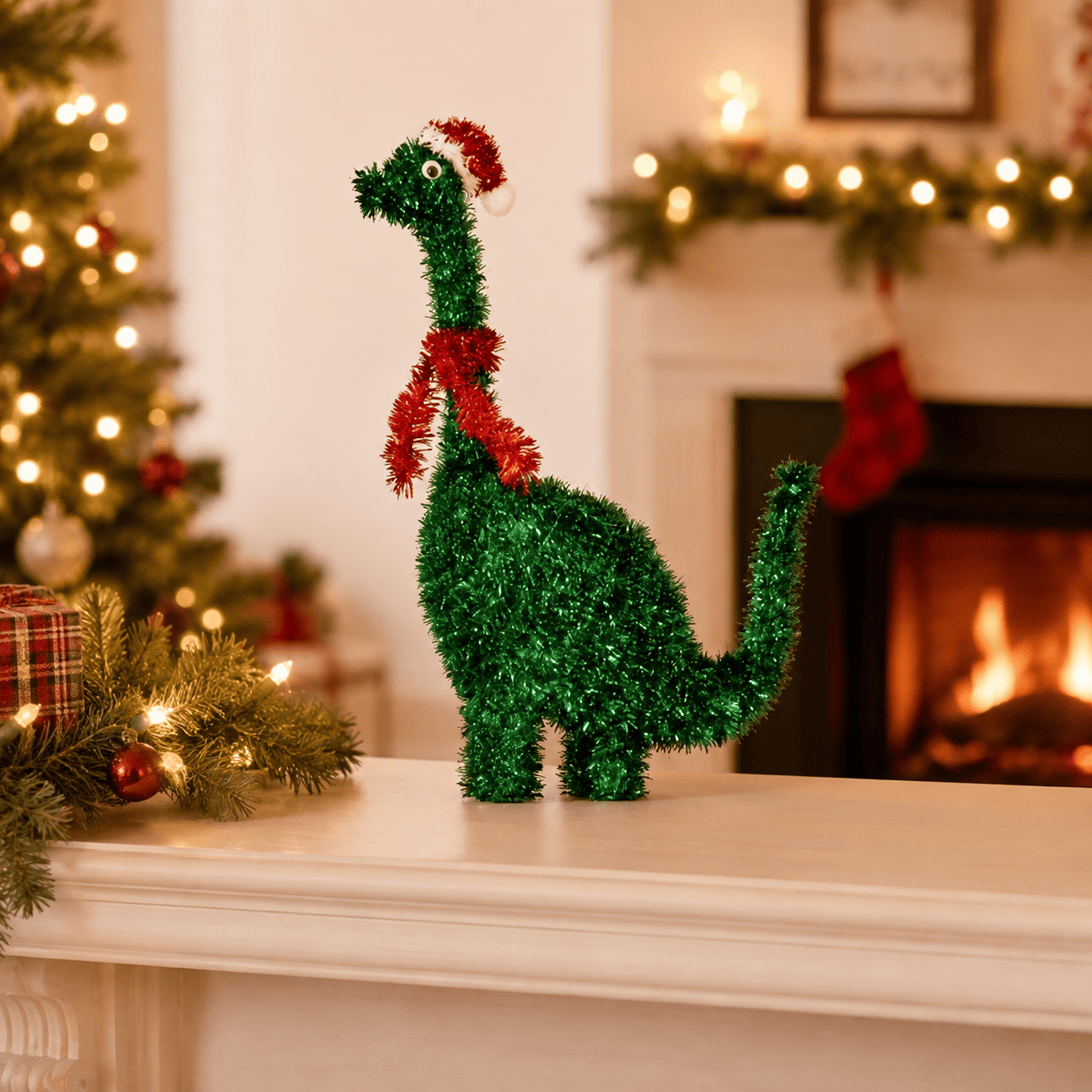 Three Kings Dinosaur Christmas Three Kings Tinsel Bro Christmas Dinosaur Decoration