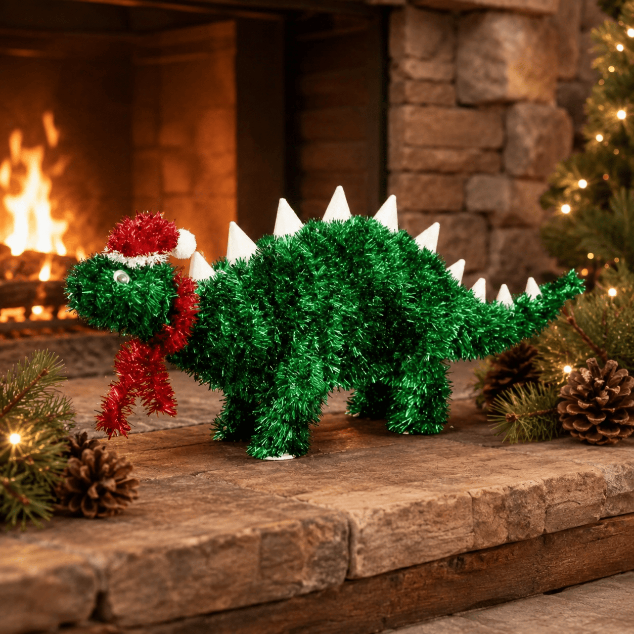 Three Kings Dinosaur Christmas Three Kings Tinsel Steg Christmas Decoration